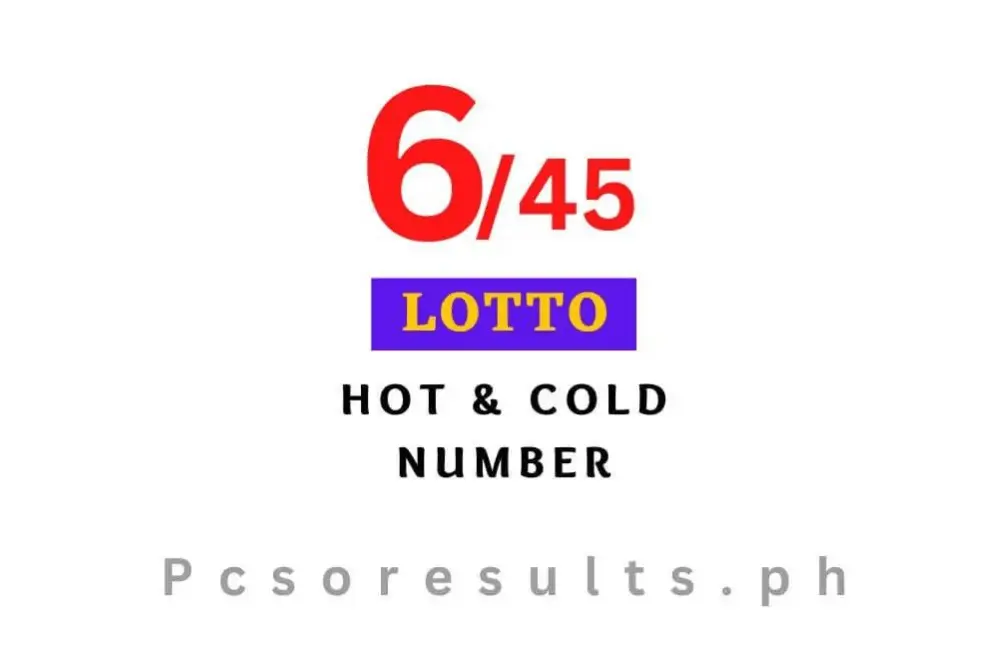6 45 Hot & Cold Numbers