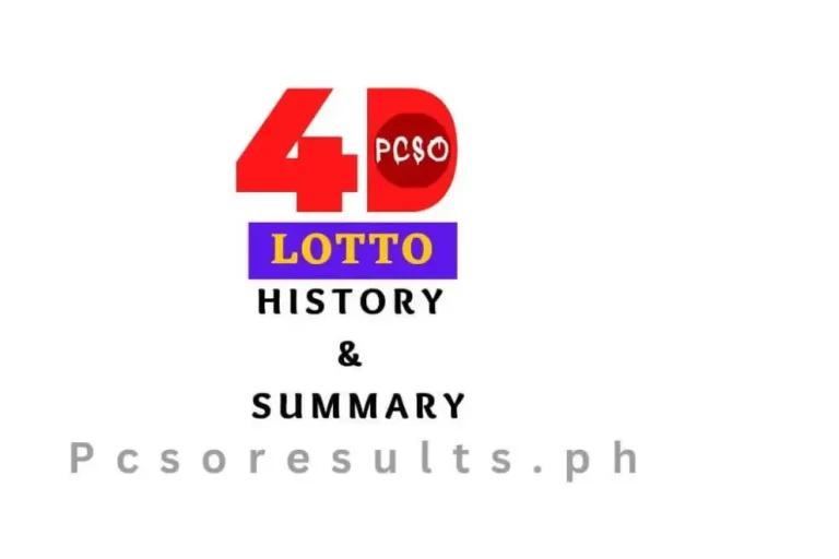 4D Result History and Summary