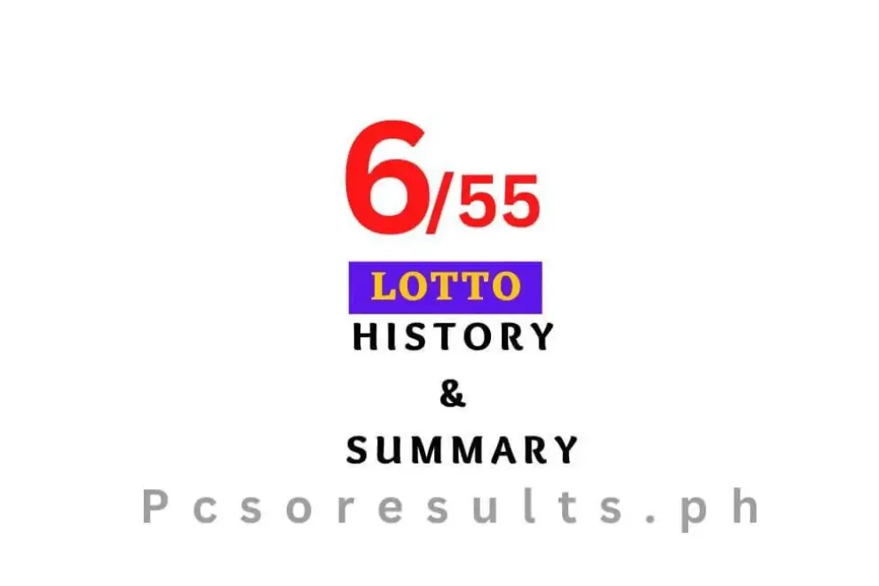6 55 Lotto Result  History Summary