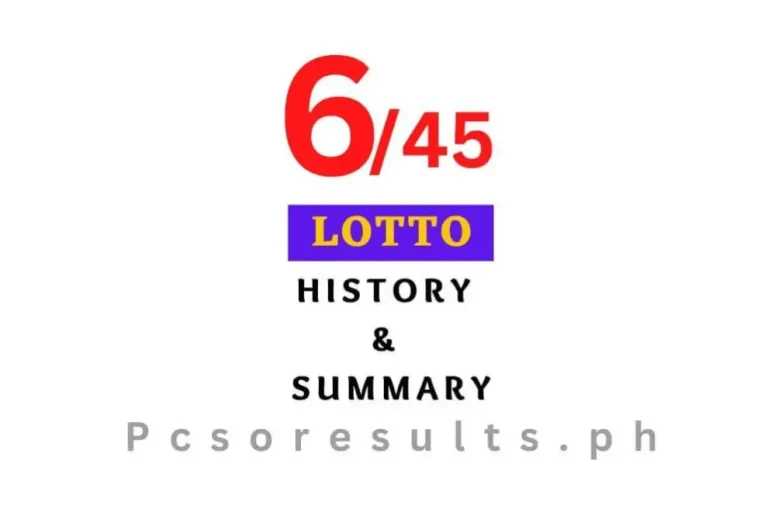 6 45 Lotto Result History and Summary 2024
