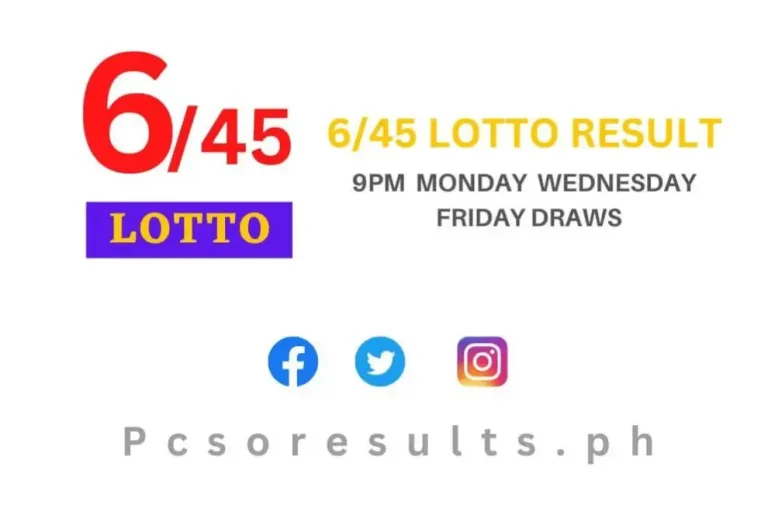 6 45 Lotto Result